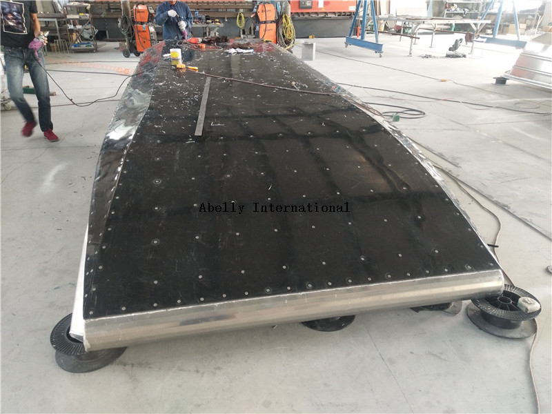All welded aluminum Airboat Hull